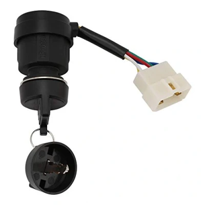 Image of Hilitand Ignition Switch (5 way, Rotary, 3 Positions) for 2KW 5KW Gasoline Generator (186 Model, Off None On Operation Mode, Metal and Plastic, Popular Color)