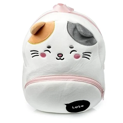 Image of Puckator Adoramals Pets Lola the Cat Plush Rucksack Backpack Children&#039;s Backpacks Small Luggage Bag Travel For School Toddler Kids Cute Bags Nursery