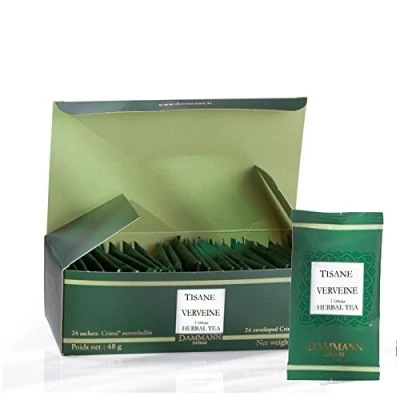 Image of DAMMANN Freres Verbena Infusion 24 Wrapped envelopped Tea Bags