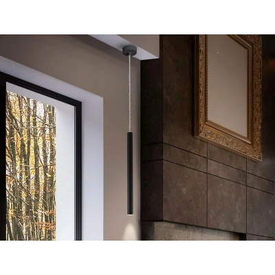 Image of Varas Integrated LED Ceiling Pendant Matt black