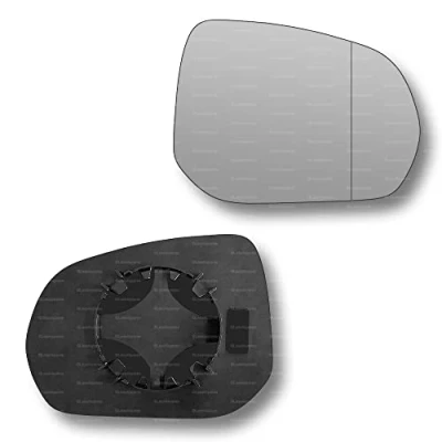 Image of Less4spares Replacement Wing Mirror Glass Right Compatible with Citroen C3 Picasso 2009 2017 CLIP ON Driver Off side Blind Spot