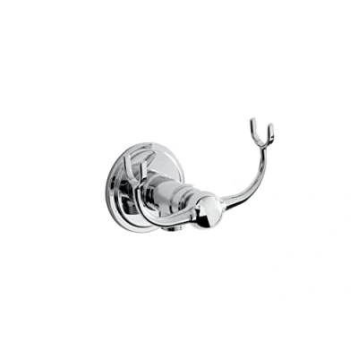 Image of Bristan TD WORDCD05 C Shower Acc Traditional Wall Outlet with Handset Cradle and Round Accessories, Chrome Plated