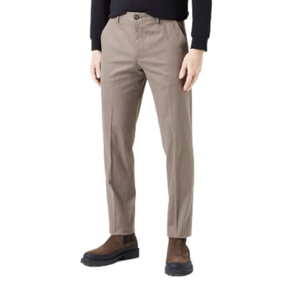 Image of SELECTED HOMME Men&#039;s Slh196 straight Gibson Chino Trousers, Morel, 34 W/32 L