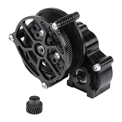 Image of Dilwe RC Car Transmission Gear Box with Gear, Metal for Axial SCX10 Crawler Replacement Upgrade Part Accessory