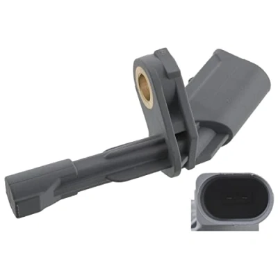Image of 1K0927807A, WHT003859A, WHT003859B ABS Sensor FEBI BILSTEIN 102855 Rear Axle Left 73mm VOLKSWAGEN: Passat B7 Variant, Tiguan I, Scirocco III