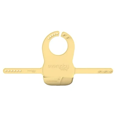 Image of Everyday Baby Foldable Silicone Bib, Sot Yellow 30815 0332 00 01