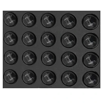 Image of 20 Pcs Rubber Feet Pads Self adhesive Isolation Speakers Foot shock Absorption Vibration Anti Pad for Electronics Table Tops Laptop and Drawers Black