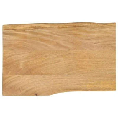 Image of vidaXL Table Top Live Edge Replacement Board Solid Mango Wood Dining Surface Brown 70x40x2.5 cm