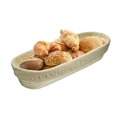 Image of Westmark 3201226B Oval Basket Cover 39.5 x 15.5 cm Cotton Beige