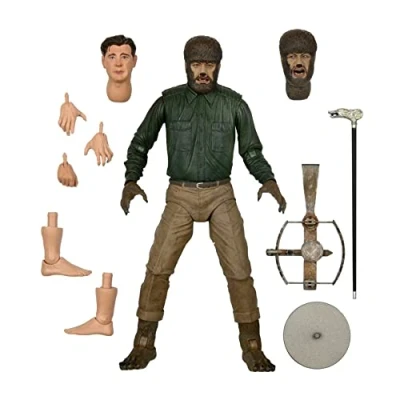 Image of NECA Universal Monsters Wolf Man Ultimate 7 Action Figure, Multi Kleuren