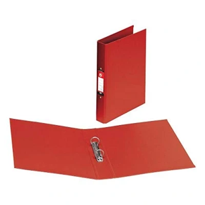 Image of 5 Star Office Ring Binder 2 O Size 25mm Polypropylene A4 Red [Pack 10]