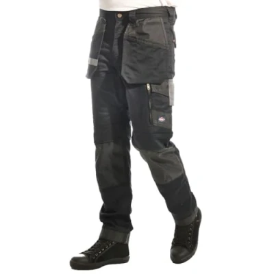 Image of Lee Cooper LCPNT245 Men&#039;s Workwear Stretch Cargo Pants, Black, 42W / 31L