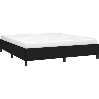 Image of vidaXL Bed Frame without Mattress Black 180x200 cm Super King Fabric