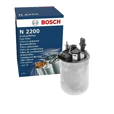 Image of 164001KB2B, 164001KB2C, 164001KB3B, 164001KB3C Fuel Filter BOSCH F 026 402 200 In Line NISSAN: Pulsar Hatchback, Juke