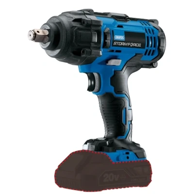 Image of Draper Storm Force� 20V Mid Torque Impact Wrench, 1/2&quot; Sq. Dr., 400Nm (Sold Bare)