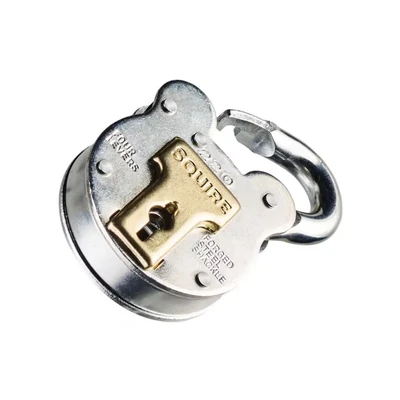 Image of Henry Squire Old English Galvanised Steel Case 4 Lever Padlock, Small