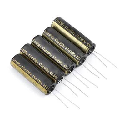 Image of MONOJLY 5pcs 450V 47UF Aluminum Electrolytic Capacitors For LCD LED 13x42mm