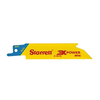 Image of Starrett Metal Cutting Reciprocating Saw Blade 100mm (4 inch) Pack of 5