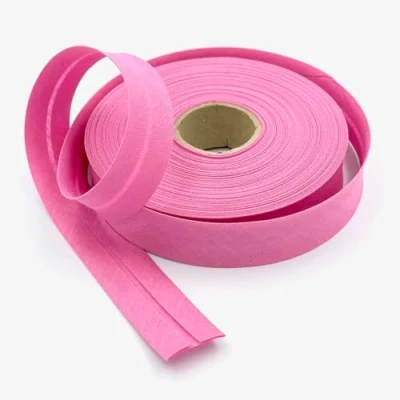 Image of Craft Cult 25mm Wide Plain Bias Binding Tape 25 Metre Roll (25 Candy Pink)