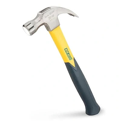 Image of Estwing EMRF20C Surestrike Curved Claw Hammer Fibreglass Shaft 560g (20oz) ESTEMRF20C