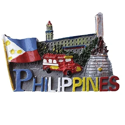 Image of 3D Philippines Fridge Magnet Souvenir Gift Collection Home &amp; Kitchen Decoration Whiteboard Magnetic Sticker Refrigerator