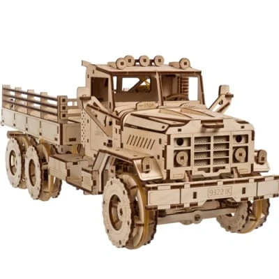 Image of UGEARS Cargo Truck 3d Wooden Puzzles For Adults Hobbies Men To Build Car Adult Building Model Kits Teens Rompecabezas Para Adultos