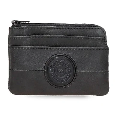Image of Pepe Jeans Cracker Purse Black 11 x 7 1.5 cm Leather, Black/White, One Size,