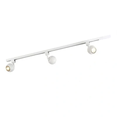 Image of Qazqa Smart Modern Rail System White 1 Phase incl. 3 WiFi GU10 Gissi LED Way Light Steel Surface Mounted spotway Suitable for Bedroom I