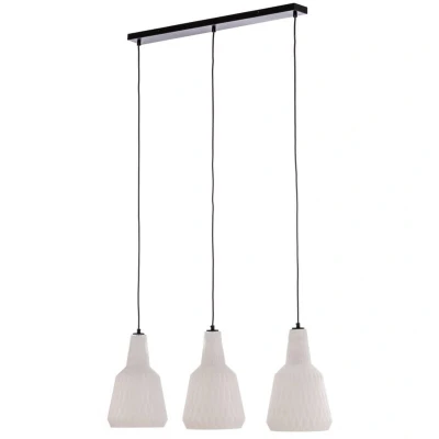 Image of Lindby pendant light Belarion, opal, 3 bulb, glass, Ø 23 cm