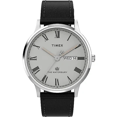 Image of Timex Waterbury Men&#039;s 40mm Quick Release Leather Strap Watch TW2W46900