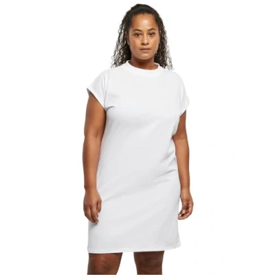 Image of Urban Classics Turtle Extended Shoulder Jersey dress, Women&#039;s, Size: XS, White