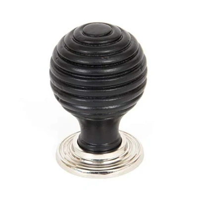 Image of From the Anvil Ebony and PN Beehive Cabinet Knob 35mm