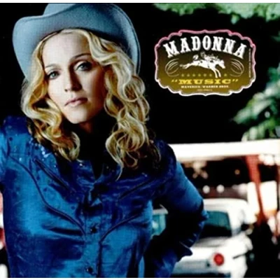 Image of Madonna Music Stickered Sleeve 2000 UK vinyl LP 9362478651