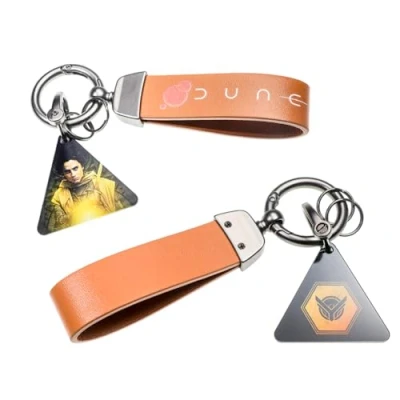 Image of Starforged Dune II House Atreides Metal Movie Peripheral Keychain Men&#039;s Accessories, Yellow, standard product