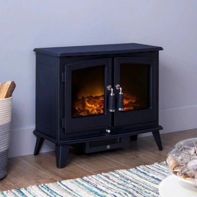 Image of Adam Woodhouse Electric Stove in Black