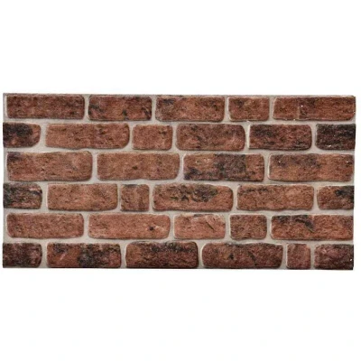 Image of vidaXL 3D Wall Panels with Dark Brown Brick Design 10 pcs EPS