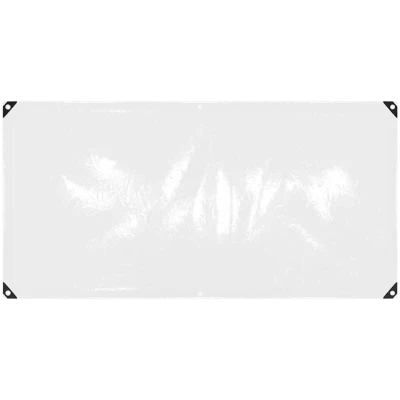 Image of vidaXL Clear Tarpaulin with Eyelets 1x2 m PVC
