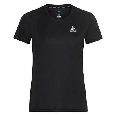 Image of Odlo Womens Essential Flyer_313831 Short Sleeve Running Shirt, Black, L EU