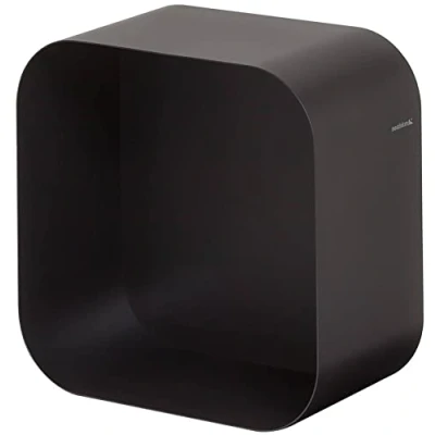 Image of Sealskin Brix Floating Wall Cube Small, Metal, Black, 24 x 12 cm