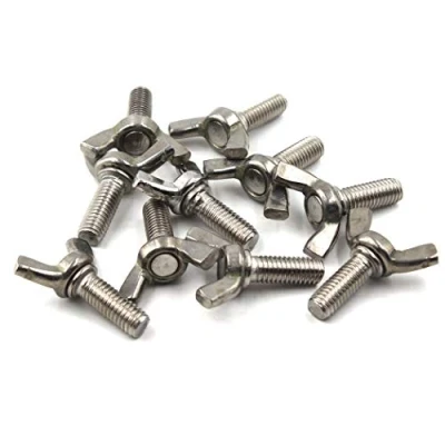 Image of 304 Stainless Steel Wing Bolt Set M6x10 Hand Twist Screw Butterfly Sets 30PCS