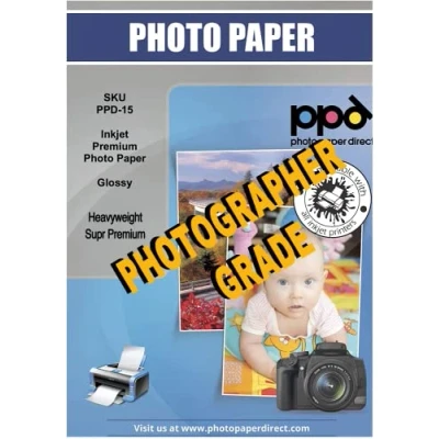 Image of PPD 100 Sheets A4 Inkjet Super Premium Glossy Photo Paper 280gsm Professional Grade 15