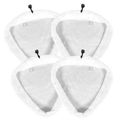 Image of SPARES2GO Microfibre Cloth Cover Pads for Efbe Schott &amp; Delta HST78Y Steam Cleaner Mop (Pack of 4)