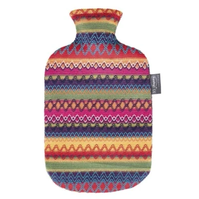 Image of Fashy hot water bottle ribbed on one side gray 2 liters 1 pc