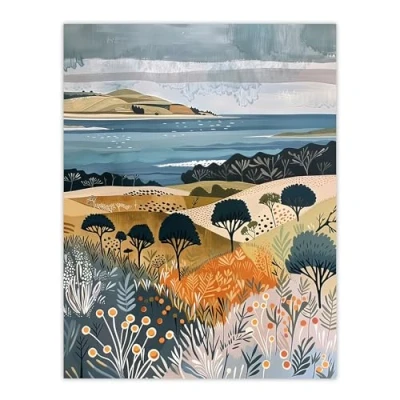Image of Artery8 Black Isle Cromarty Scottish Highlands Painting Living Room Large Wall Art Poster Print Thick Paper 18X24 Inch