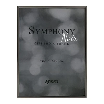 Image of Kenro Symphony Noir Luxury Plated Metal Photo Frame 6x4 Inch / 10x15cm SYN1015