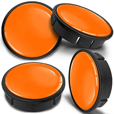 Image of SkinoEu 4 x 60mm Car Alloy Centre Universal Rims Hub Wheel Center Caps Orange CX 67