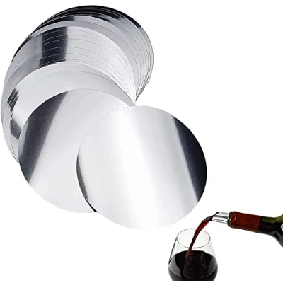 Image of 20 Pcs Wine Pourer Disc Flexible Drip Stop No Drop and Home Bar Accessories for Bottles Silver