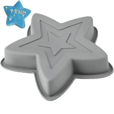 Image of Wudaizhi 3d Star Shape Cake Mold Diy Sugar Craft Chocolate Cutter Silicone Mould Fondant Decorating Tool Baking Gadget