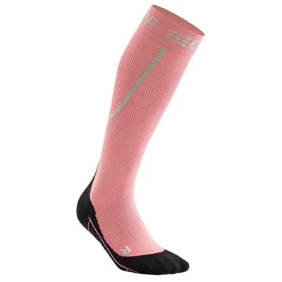 Image of CEP WINTER RUN socks for women Running in light rose / black, size III