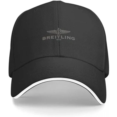 Image of Baseball Cap Hip hop Sun Hat Awesome Breitling Design Snap Back Snapback Girl Men&#039;s Birthday Gift for Men Women